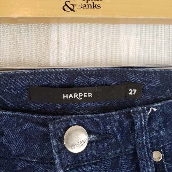Harper Midrise Floral Skinny Jeans - Picture 9 of 10
